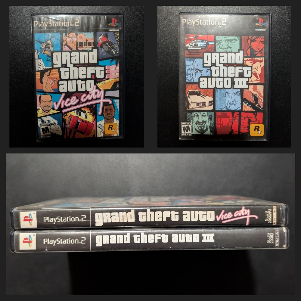 PS2 Games - GTA 3 And GTA Vice City